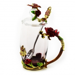 Szklanka Red Rose Glass