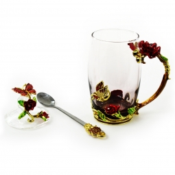 Szklanka Red Rose Glass