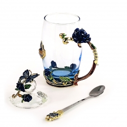 Szklanka Blue Rose Glass